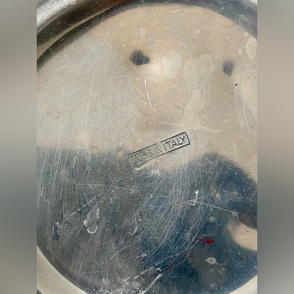 Silver Hammered Ice Bucket with Lid. Vintage. Made in Italy. Aluminum - Picture 5 of 5